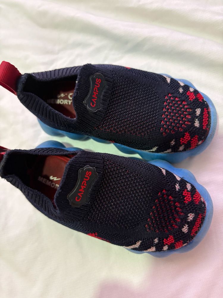 Campus Kids Navy Slip-On Shoes
