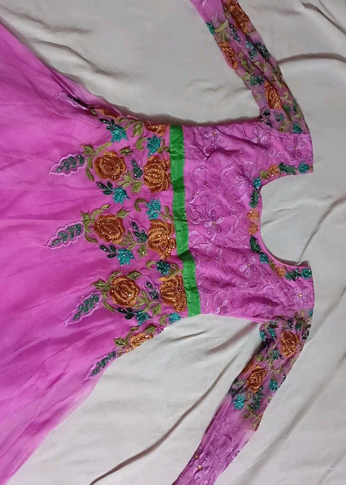 Net Anarkali Frock