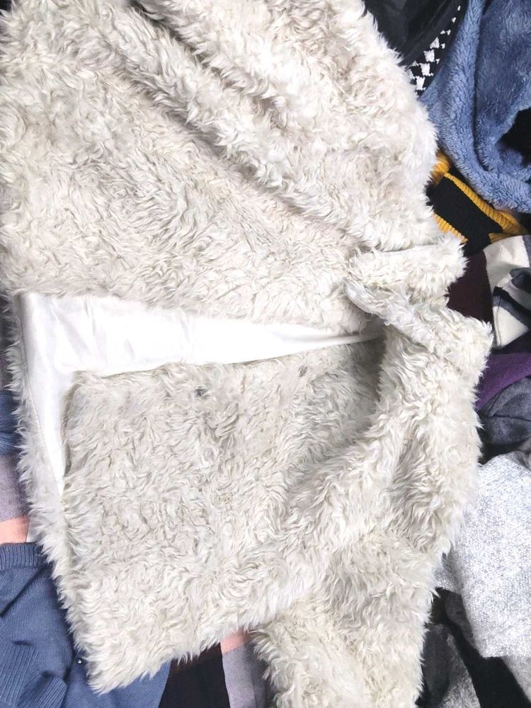 Branded soft Faux Fur Jacket