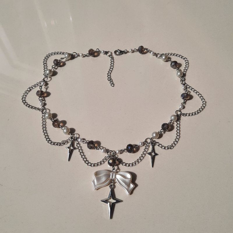 Beaded star necklace