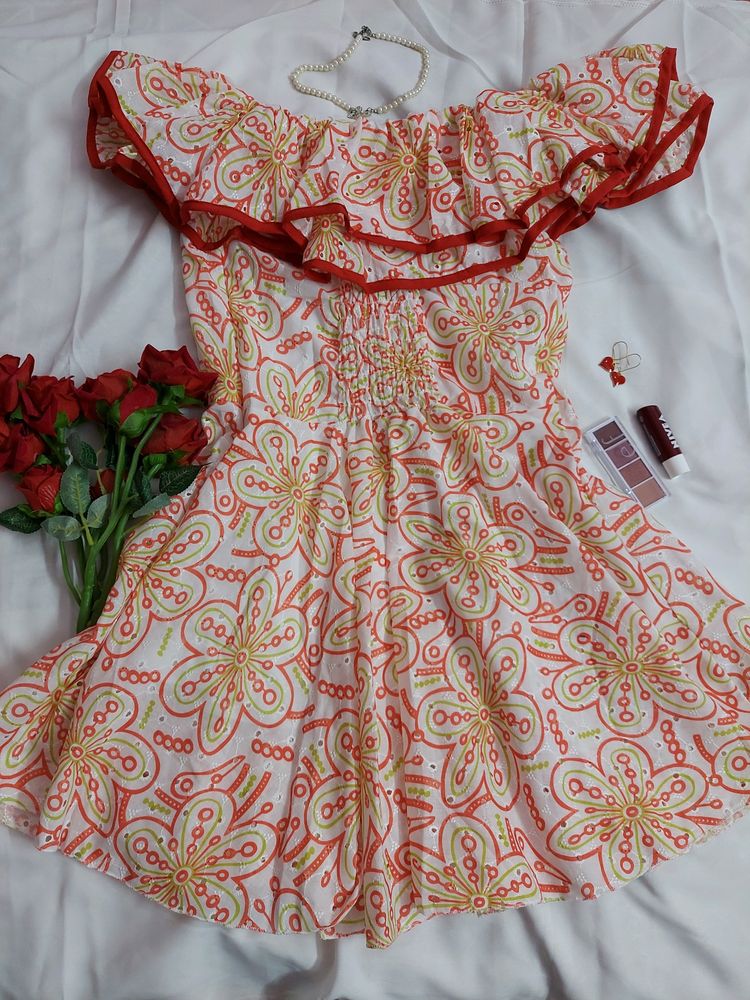 Imported Red Mini Dress | 32 To 36