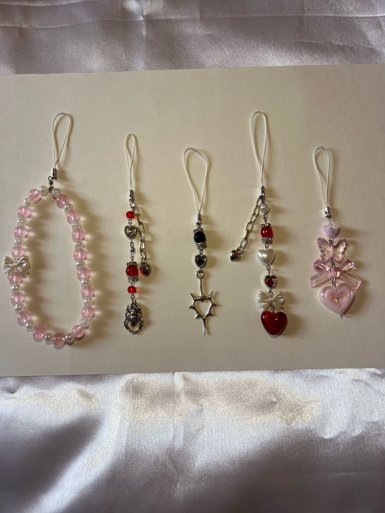 HANDMADE Cute phone charm combo