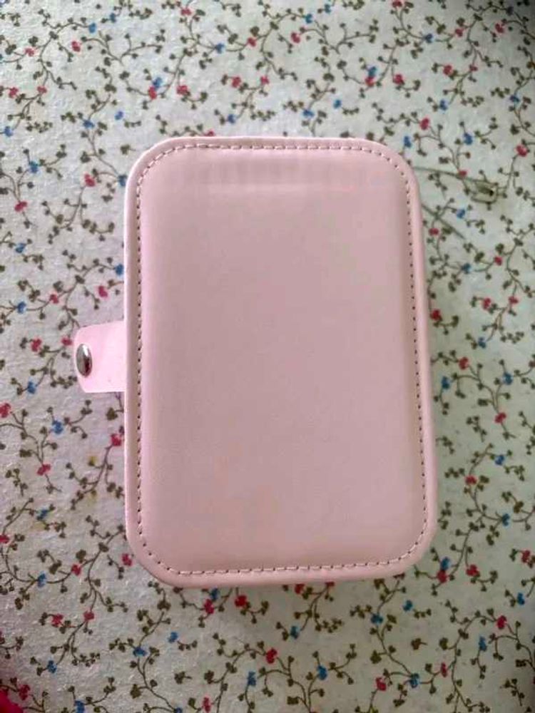 Pink Travel Jewelry Organizer Box