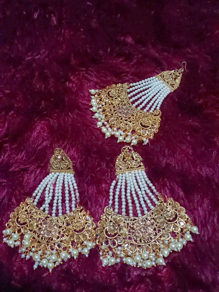 earings with jhumar