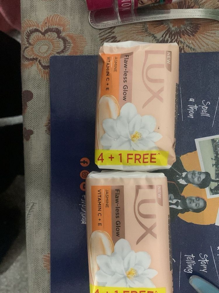 Lux Flawless Glow Jasmine Soap 4+1 Free