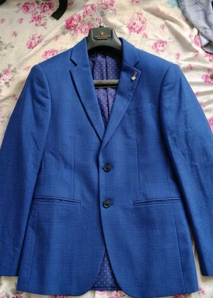 Louis Philippe Men's Blue Blazer