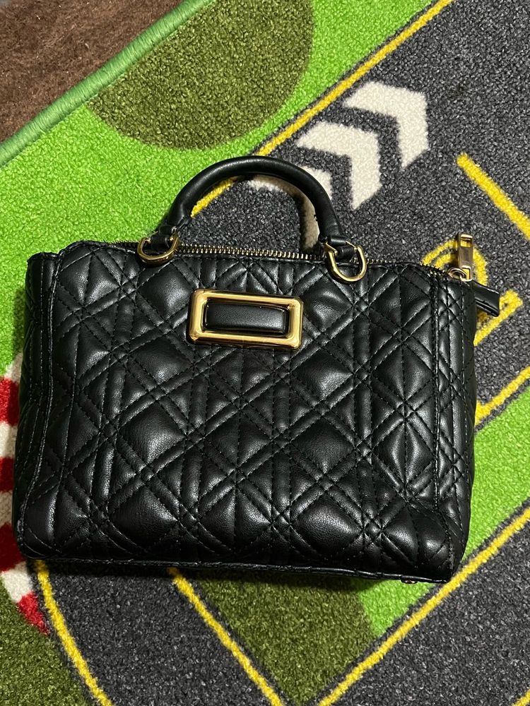 Zara Quilted Leather Satchel