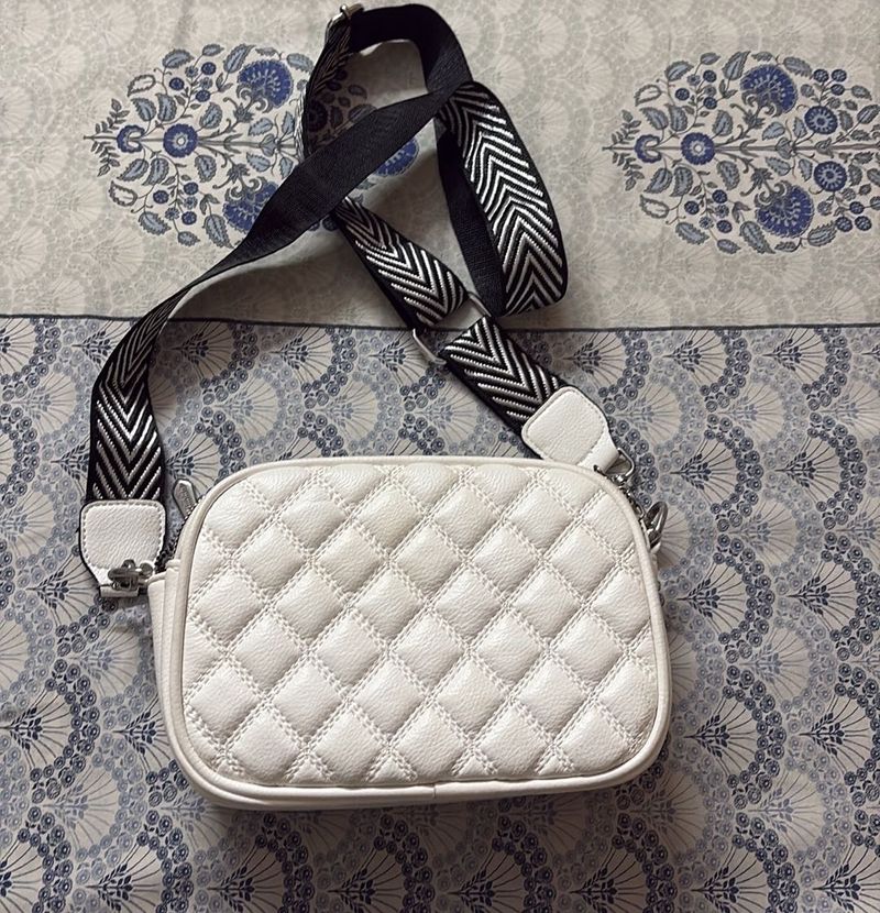 Chic White Crossbody Bag