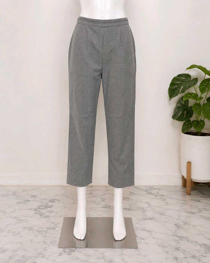 Classic Grey Textured Trousers