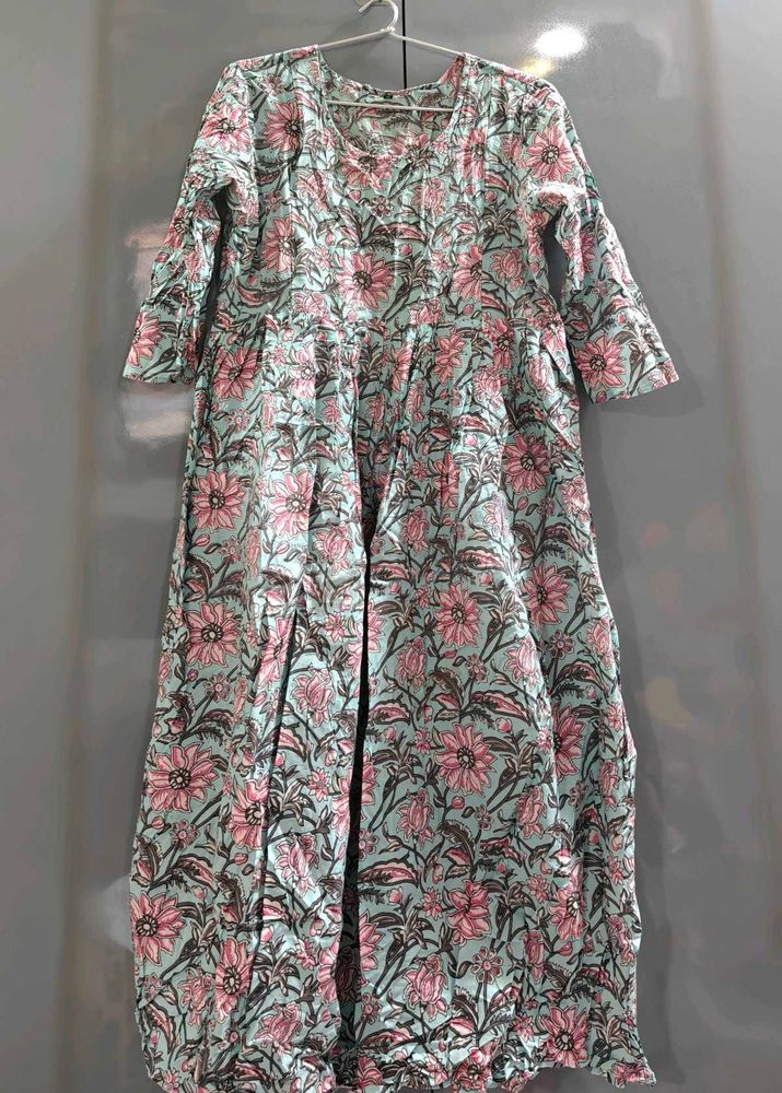 Beautiful Floral Print Feeding Kurta