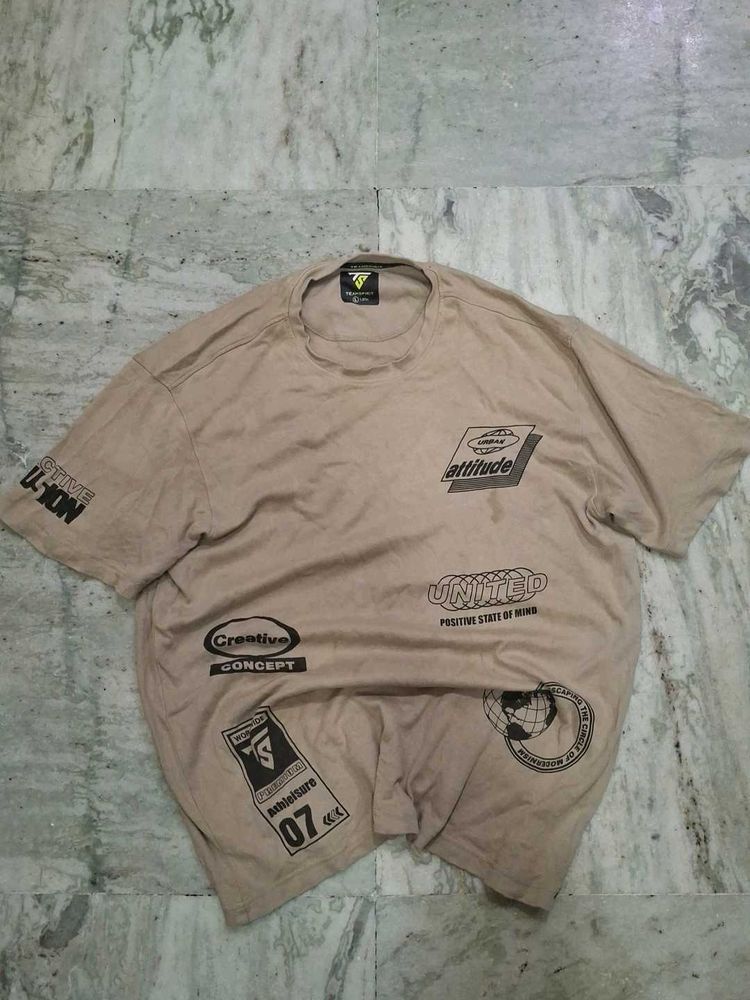 Graphic Print T-Shirt, racing prin