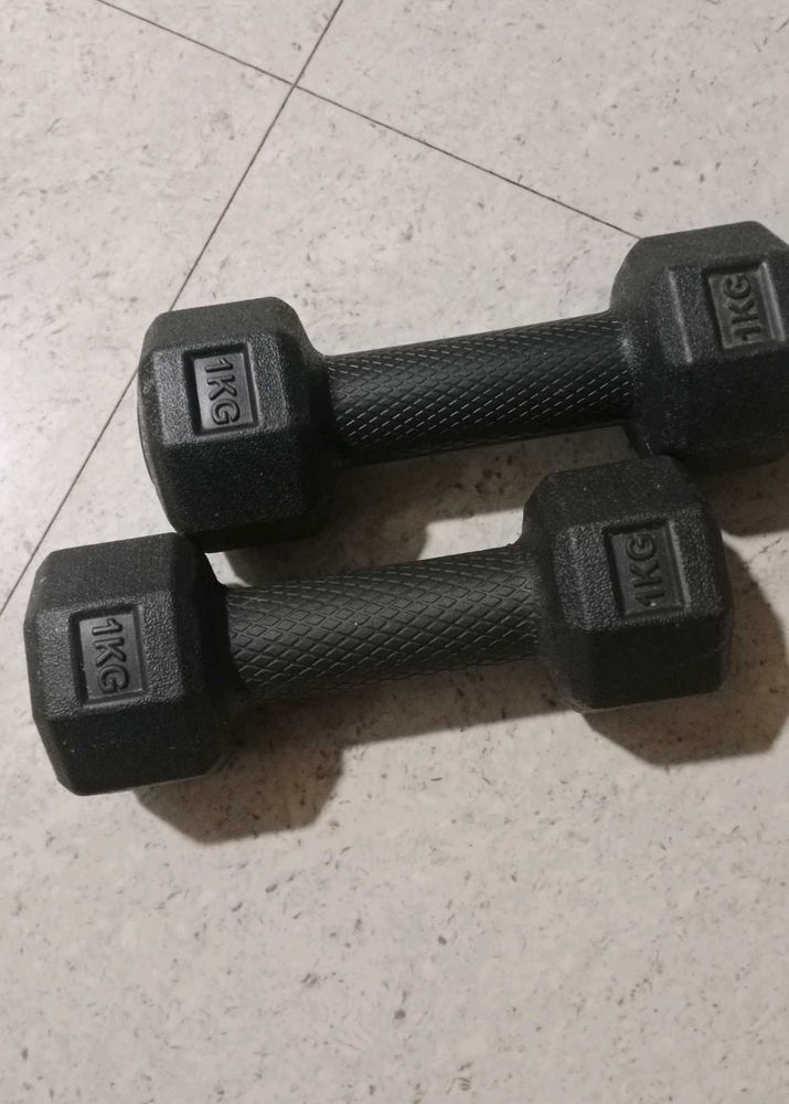 Pair of 1kg Dumbbells