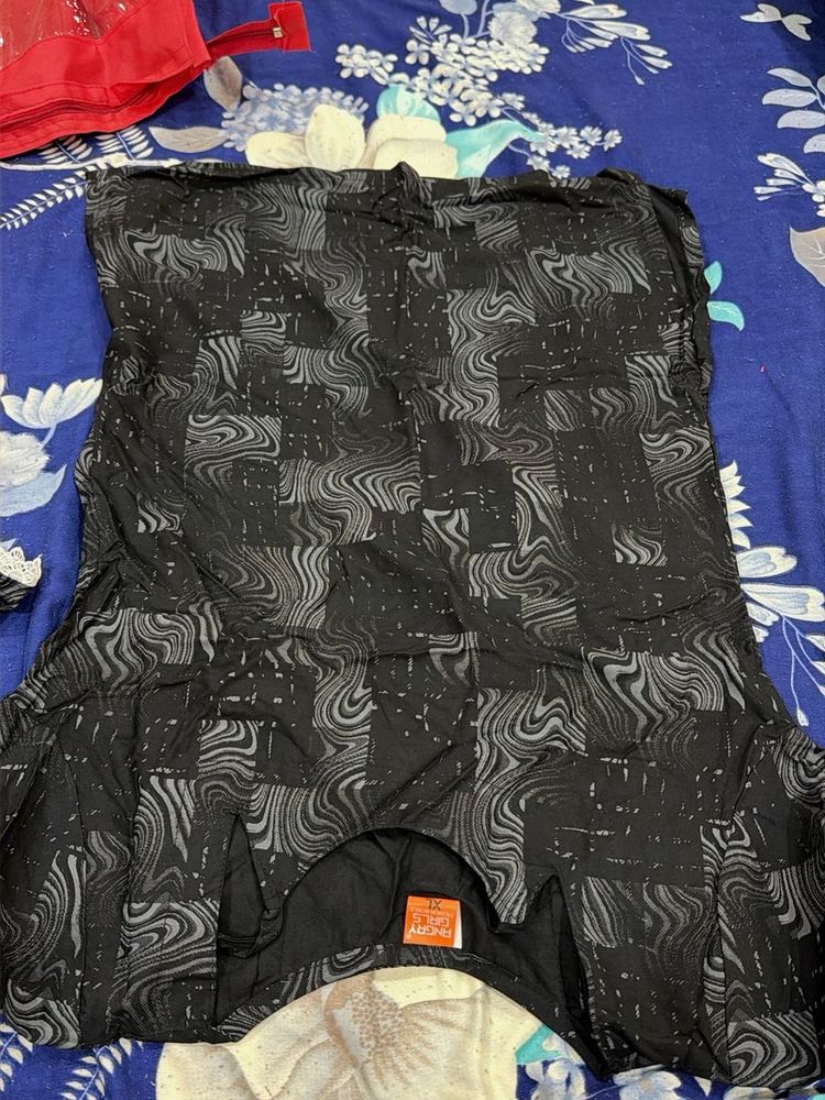 Stylish Black Printed Top