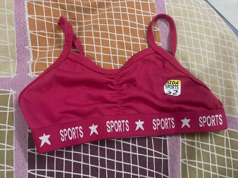 Vivid Pink Sports Bra