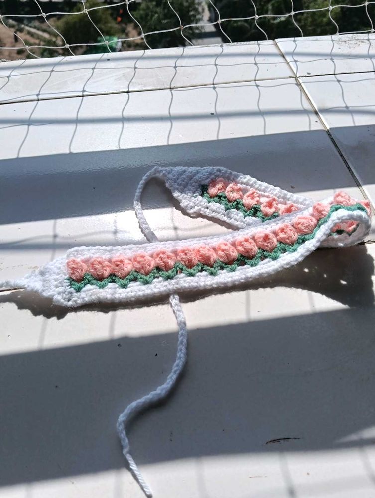 Handmade Crochet Flower Headband