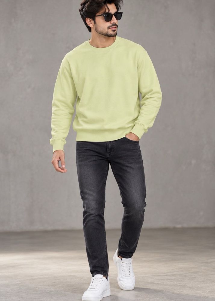 Light Yellow Crewneck Sweatshirt