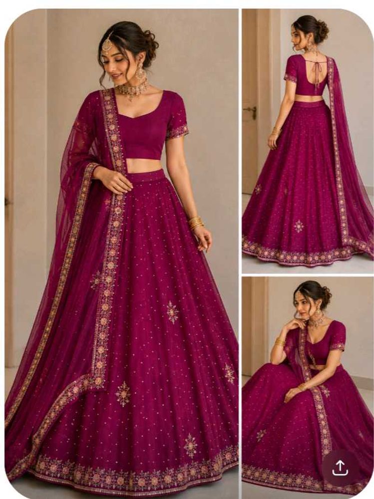 Beautiful Magenta Lehenga Choli