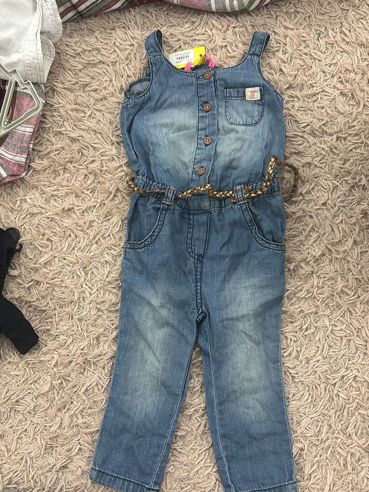 Cute Denim Jumpsuit for Girls