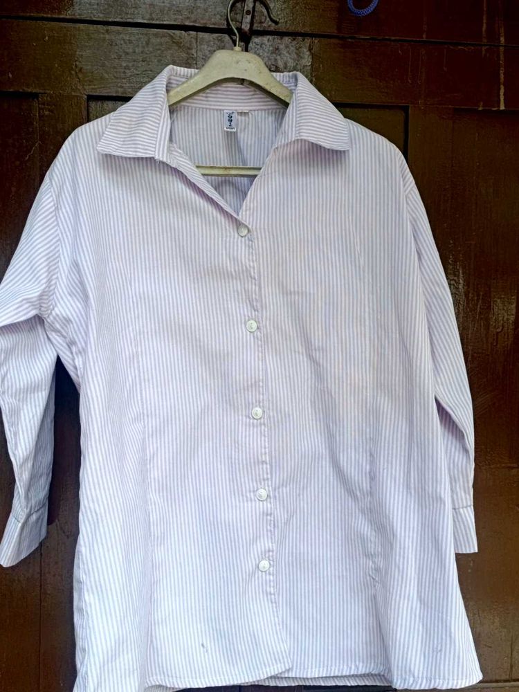 Classic Striped Button-Up Shirt
