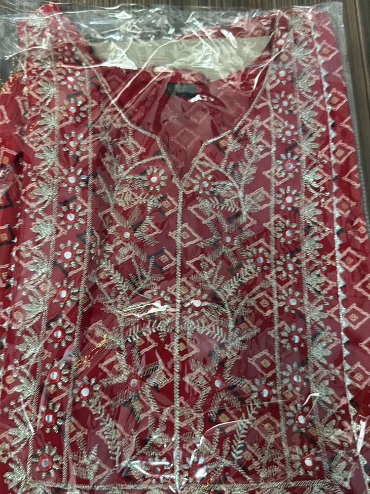 Embroidered short  frock Kurta