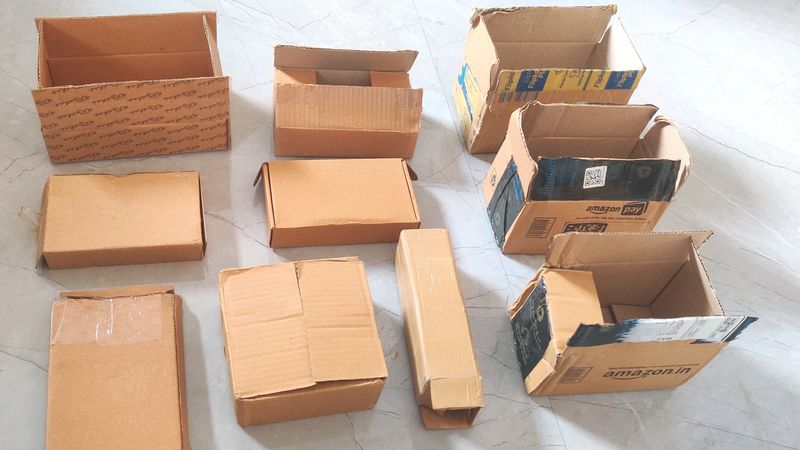 10 Mixed Sizes Packing Boxes Small Medium Size Pac