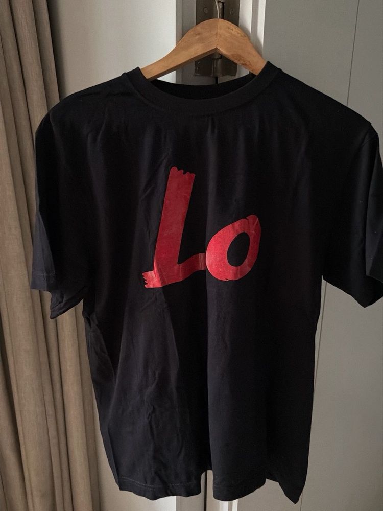 Set of 2 Black TShirts with Red LOVE Graphic Print