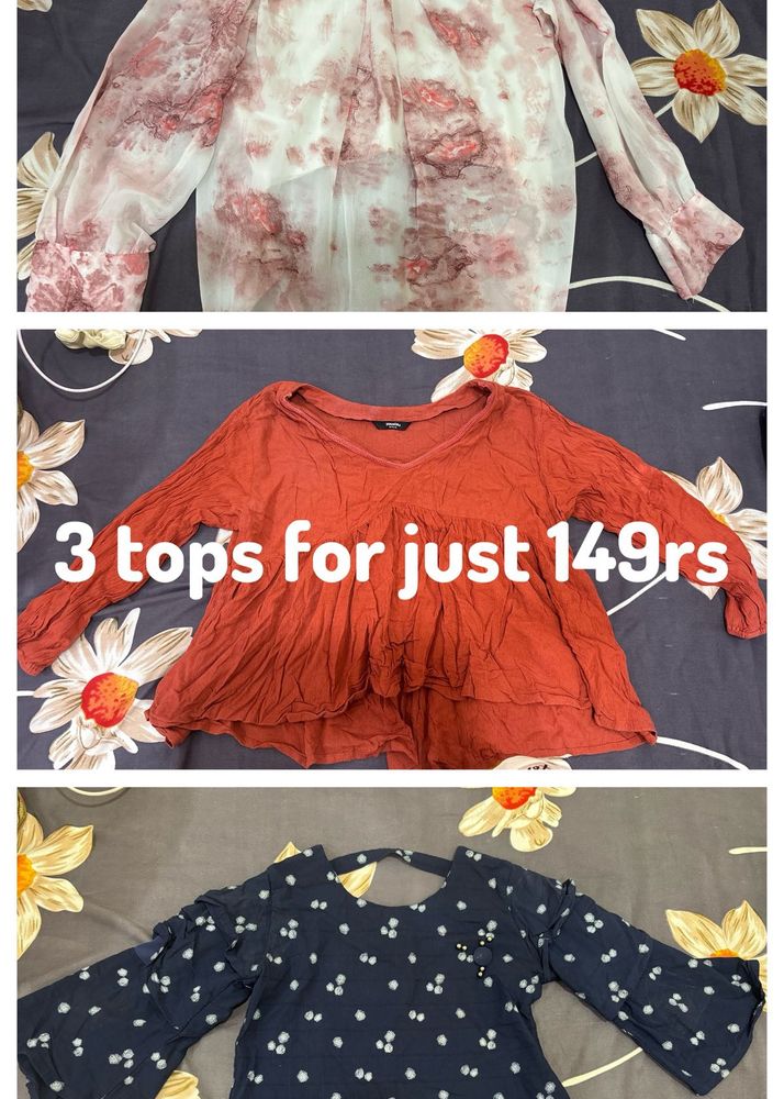 Bundle of 3 Trendy Tops