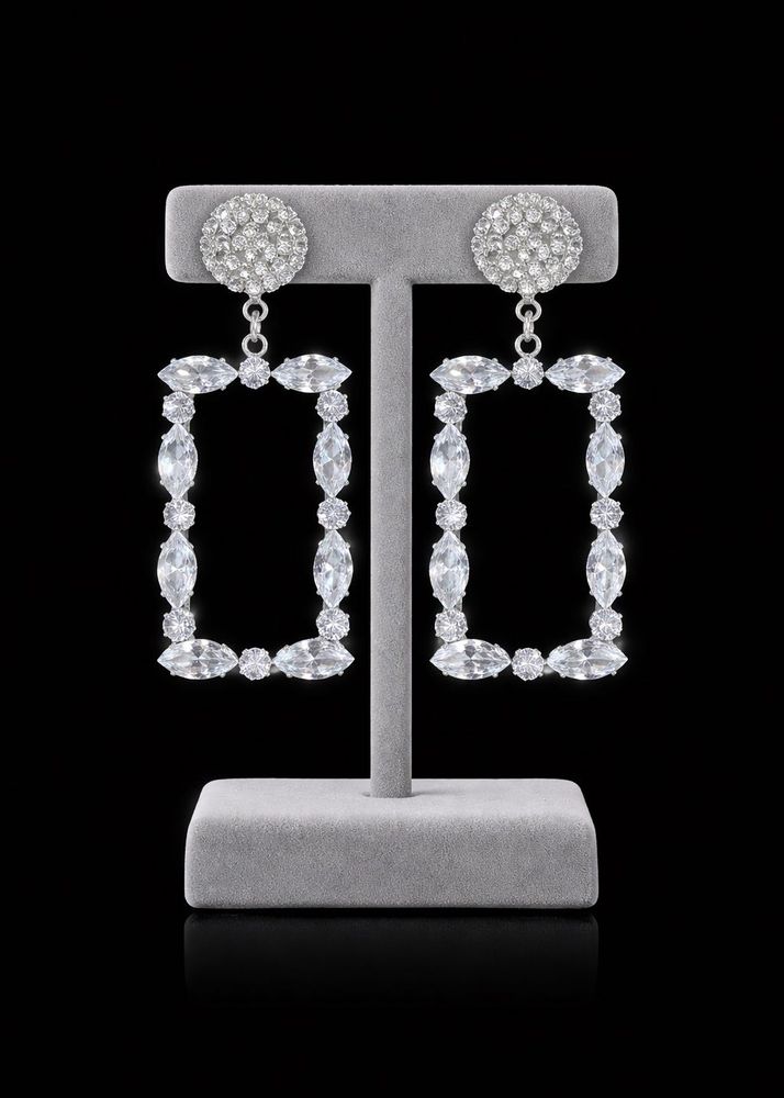 Rhinestone Drop Earrings
