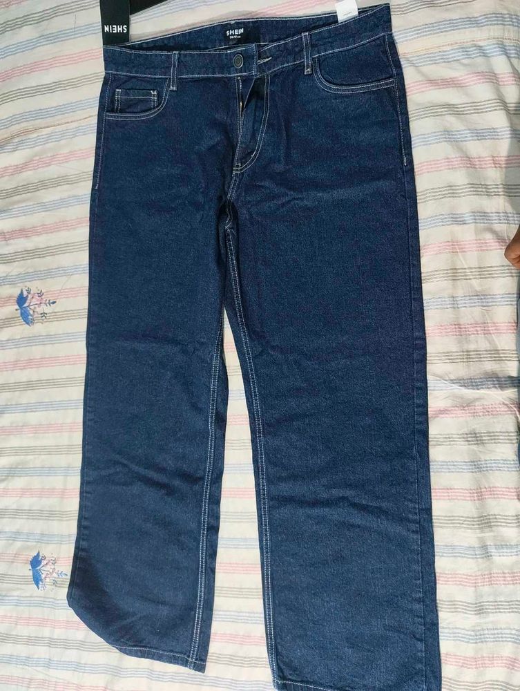 Dark Wash Straight Leg Jeans
