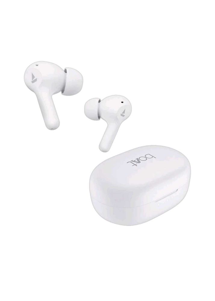 White Boat Earbuds with Charging Case