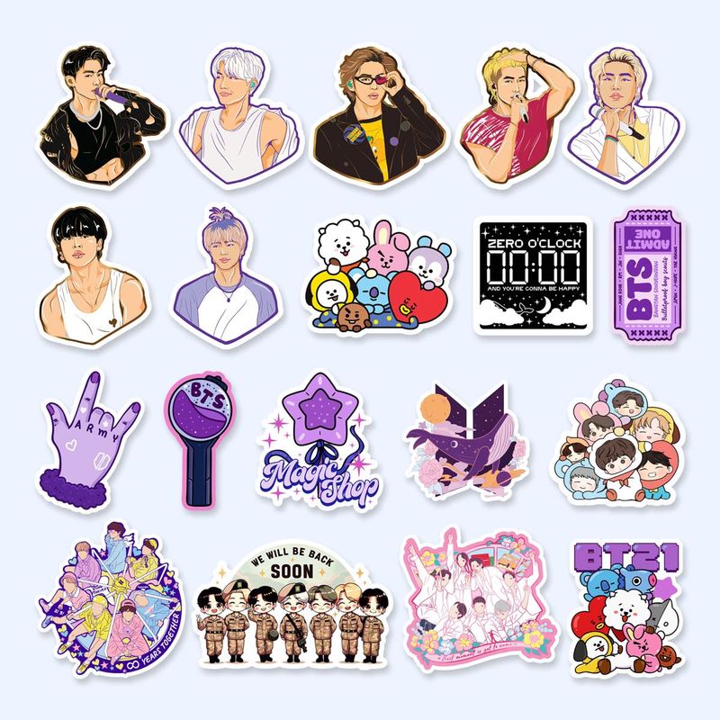 NEW BTS ARMY Vinyl Waterproof Stickers Pack