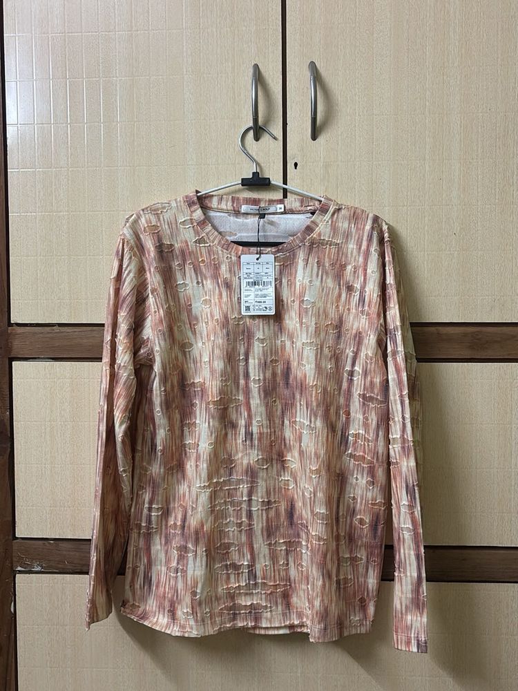 Patterned Long Sleeve T-Shirt