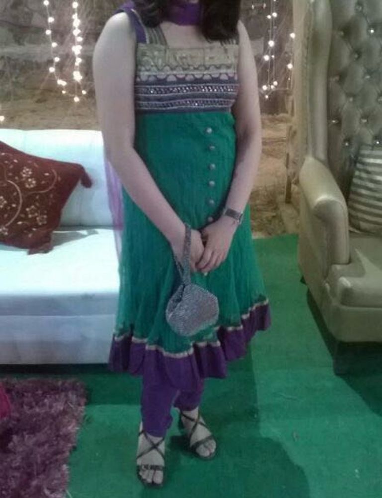 Combo Kurta Set Party (Green &amp; Purple)