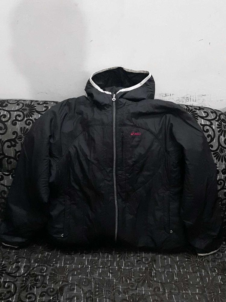 Asics Black Hooded Jacket