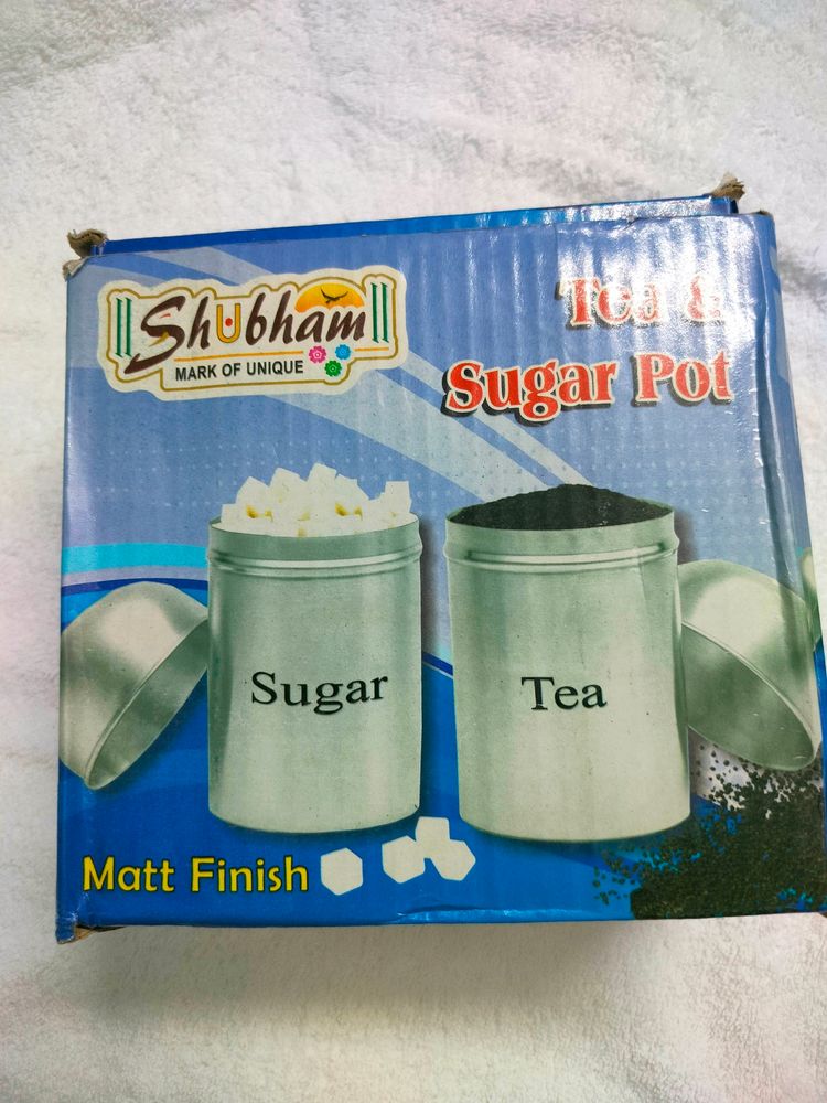 Tea And Sugar Containers Matte Finish