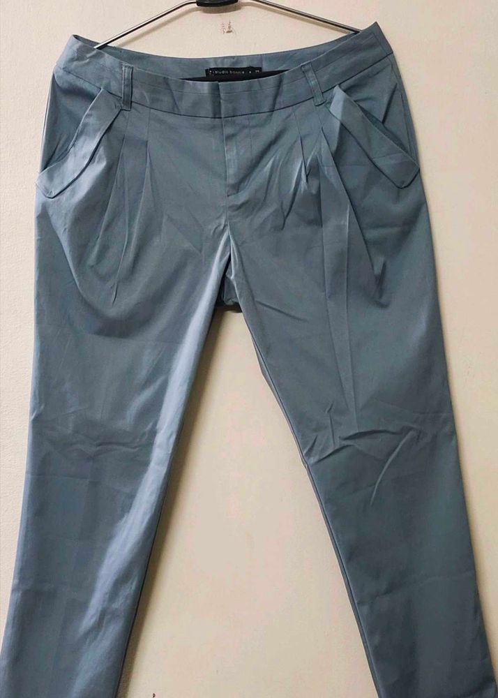 Steel Coloured Imported Trousers