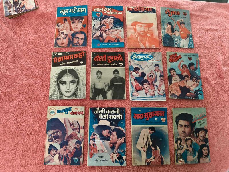 Vintage Bollywood Movie Pamphlets Collection