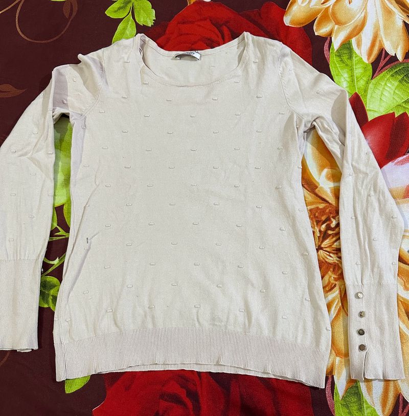 Winter Cream Color Top