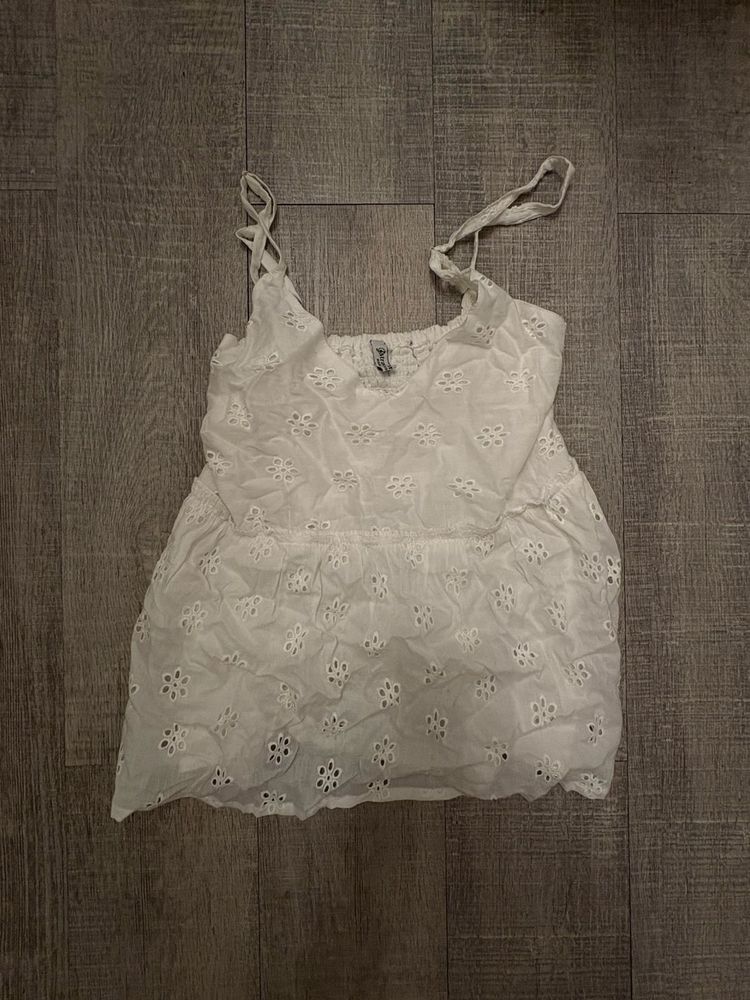 White Eyelet Camisole Top