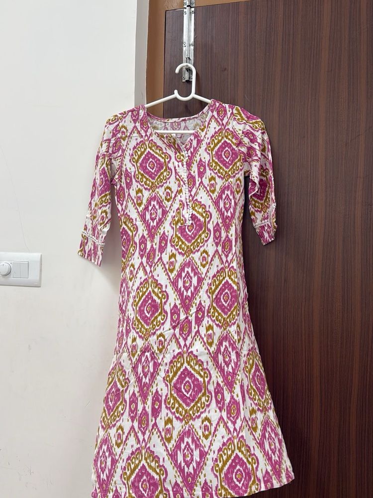 Stylish Printed Cotton Kurta