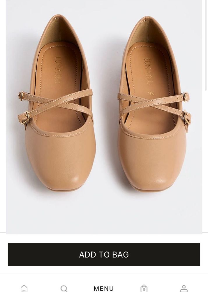 Elegant Beige Ballerina Flats
