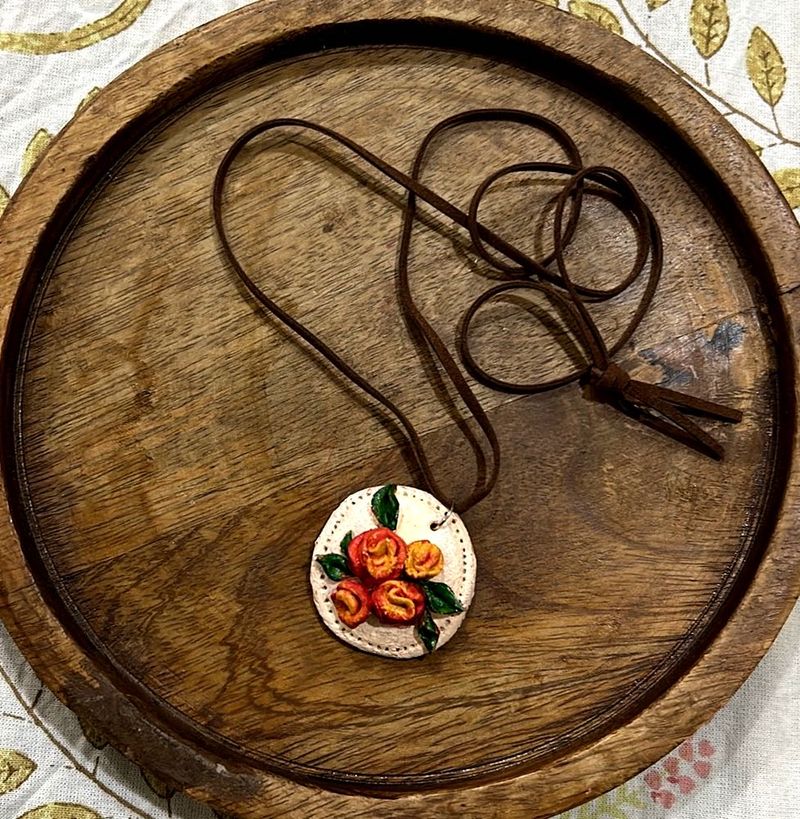 Handmade Floral Pendant Necklace