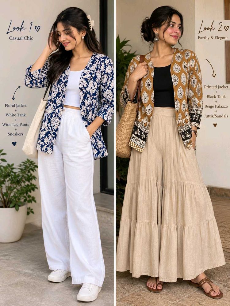 Stylish Printed Ethnic Jackets