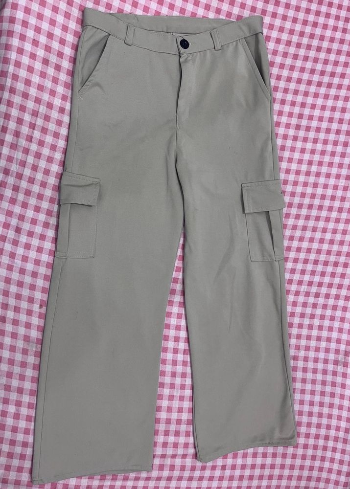 Beige Cargo Pants