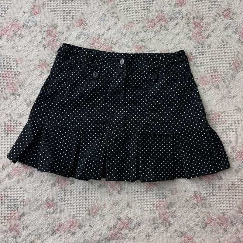 y2k Polka Dot Mini Skirt