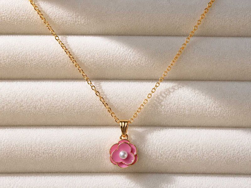 Pink flower Pendant