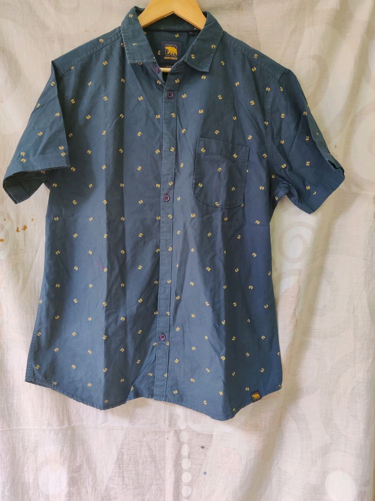 Shirt Blue Half Sleeves