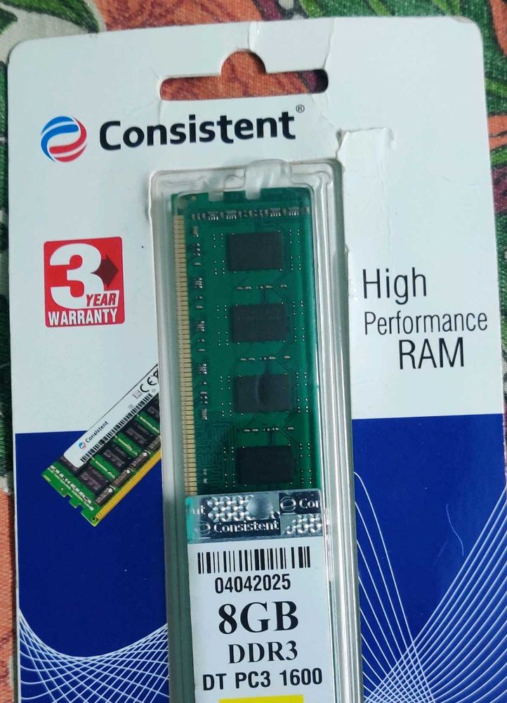 Consistent 8GB DDR3 RAM