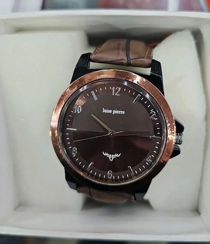 Luise Pierre Brown Leather Watch