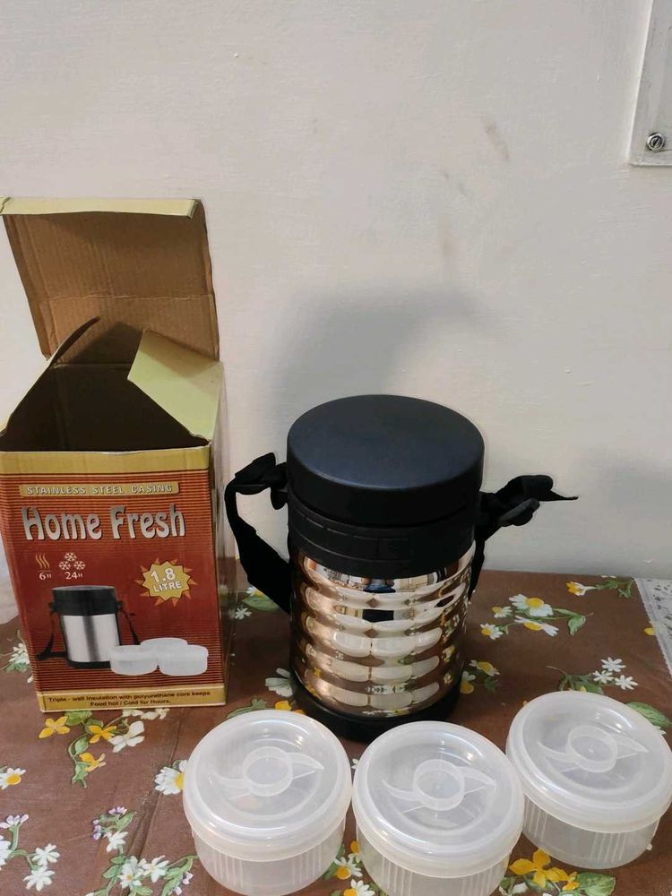 Home Fresh Stainless Steel Food Carrier (New)